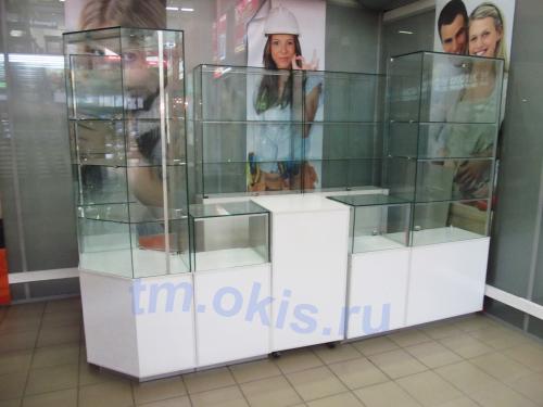 Стеклянный островной модуль