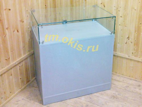 Прилавок стеклянный с маленьким стеклом